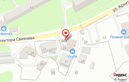 Шиномонтажная мастерская CarWay на улице Архитектора Свиязева, 29а на карте