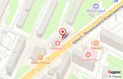 Ортопедический салон ОРТЕКА на проспекте Ленинского Комсомола на карте