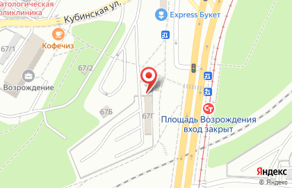 Автостоянка ВОА в Краснооктябрьском районе на карте