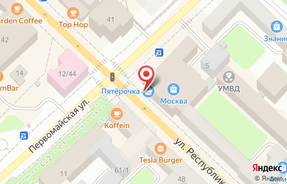Специализированный магазин постельных принадлежностей Секреты сна на Первомайской улице на карте