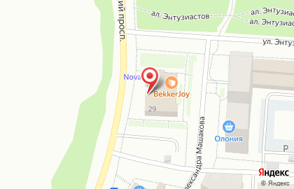 Строительная компания Nova на Комсомольском проспекте на карте