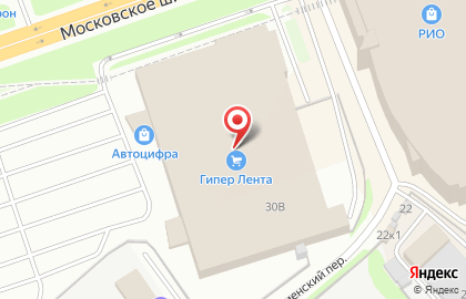 Farmani, Нижняя часть города на Московском шоссе на карте