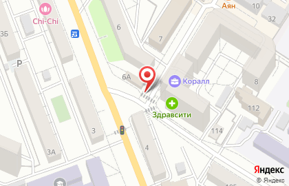 Продуктовый магазин в Центральном районе на карте