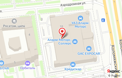 Автоцентр Аларм-Моторс на Коломяжском проспекте на карте