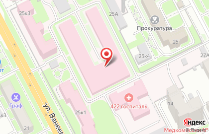 422 военный госпиталь в Нижнем Новгороде на карте