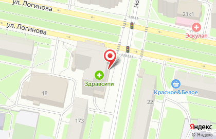 Бар-магазин Живое-Разливное в Архангельске на карте