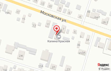 Частный дом престарелых Калина Красная на Московской улице на карте