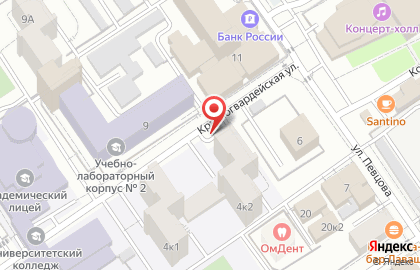 Киоск фастфудной продукции на Красногвардейской улице на карте
