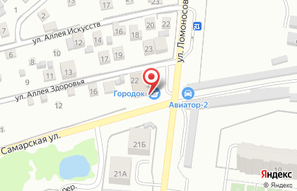 Продуктовый магазин Городок в Центральном районе на карте