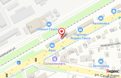 Магазин автозапчастей Японский Грузовик на Новороссийской улице на карте