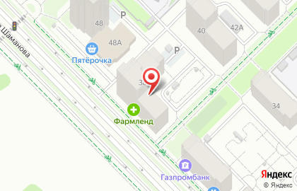 Бюро бесплатной доставки Печати & Штампы на улице Павла Шаманова на карте