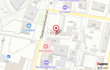 Шиномонтажная мастерская в Железнодорожном районе на карте