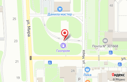 СТО Газпром в Новомосковске на карте