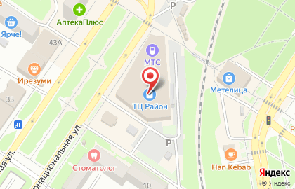Сервисный центр по ремонту бытовой техники АсТех на Интернациональной улице на карте