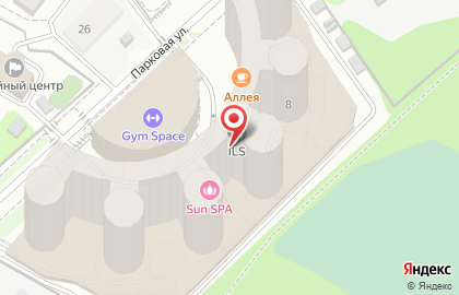Фитнес-клуб World Gym на Парковой улице на карте