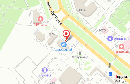 Магазин автотоваров Автосклад34.рф в Волгограде на карте