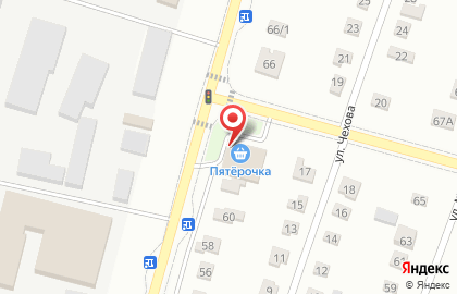 Супермаркет Пятёрочка на улице Лапшова на карте