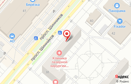 Салон красоты Бонжур на проспекте Шинников на карте
