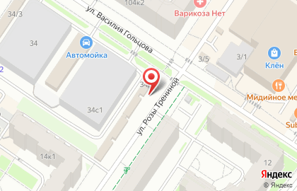 Магазин женской одежды Диана на карте