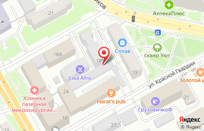 Автомойка в Красноярске на карте