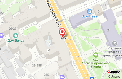 Отдел в Петроградском районе Управления ФСБ России по городу Санкт-Петербургу и Ленинградской области на карте