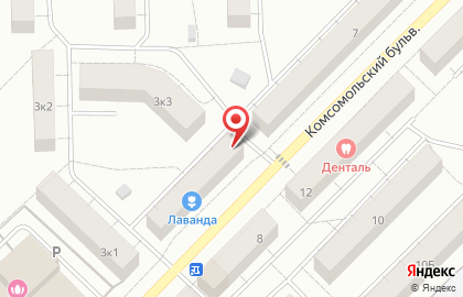 Магазин разливных напитков Лит.Ra на Комсомольском бульваре на карте