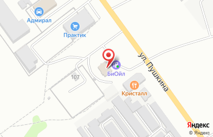 АЗС Башнефть на улице Пушкина на карте