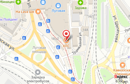 Ресторан быстрого питания KFC в Ленинском районе на карте