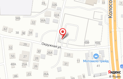 Автостоянка ВОА в Кировском районе на карте