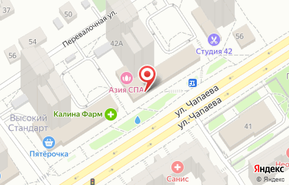 Стоматологическая клиника Новодент на улице Чапаева на карте