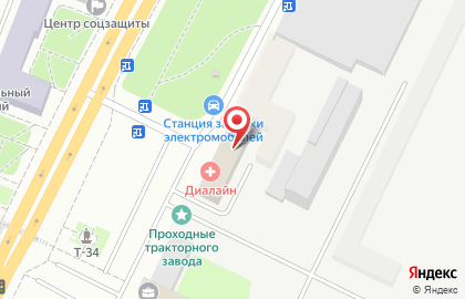 Клиника Диалайн на площади Дзержинского на карте