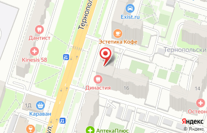 Медицинская компания Наука на Тернопольской улице на карте