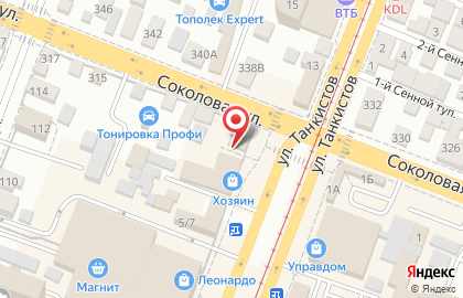 Производственная компания на Соколовой улице на карте