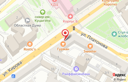 Банк Национальный стандарт в Ленинском районе на карте