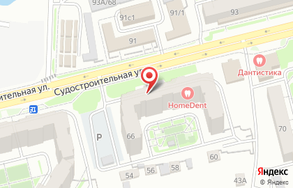 Страховая компания РОСНО-МС на Судостроительной улице на карте