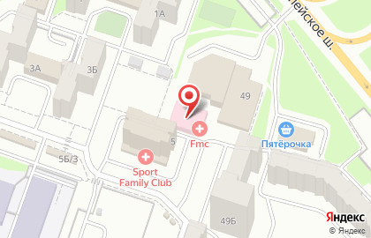 Медицинская клиника FMC на улице Гагарина на карте