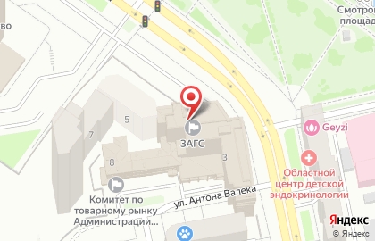 Управление зданиями Правительства Свердловской области на карте