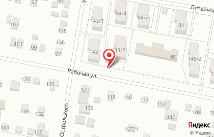 Продуктовый магазин Серышевский на Рабочей улице на карте