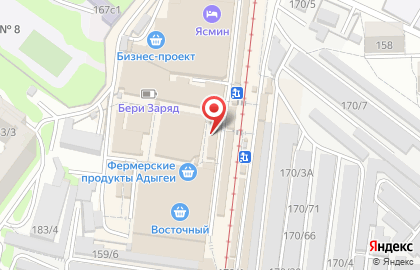 Продуктовый магазин Белорусский фермер в Краснодаре на карте