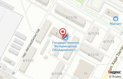Дезстанция в переулке Автомобилистов на карте