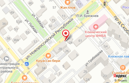 Сервисный центр КомпТехник на улице Новороссийской Республики на карте