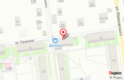 Продовольственный магазин Десятка в Санкт-Петербурге на карте
