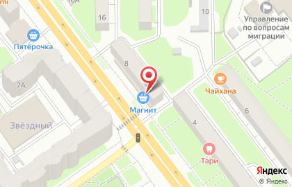Супермаркет Магнит на улице Нормандия-Неман на карте