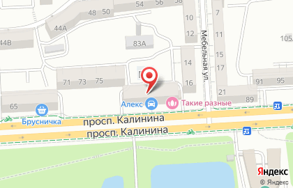 Банкомат Газпромбанк, филиал в г. Калининграде на проспекте Калинина на карте