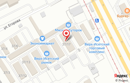 Магазин кондитерских изделий Лакомка в Верх-Исетском районе на карте