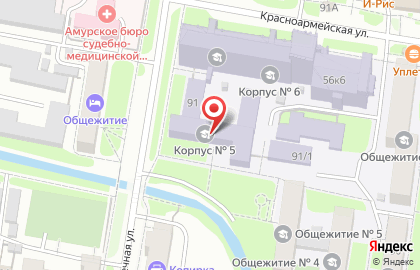 Дальневосточный государственный аграрный университет на Кузнечной улице на карте