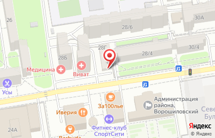Стройэнерго на бульваре Комарова на карте