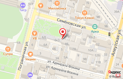Магазин для художников Арт-Микс на Семёновской улице на карте