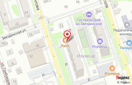 Буфет-пекарня в Свердловском районе на карте