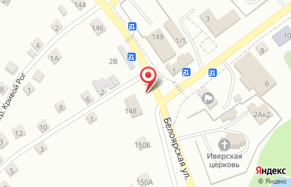 Киоск по продаже хлебобулочных изделий на Белоярской улице на карте